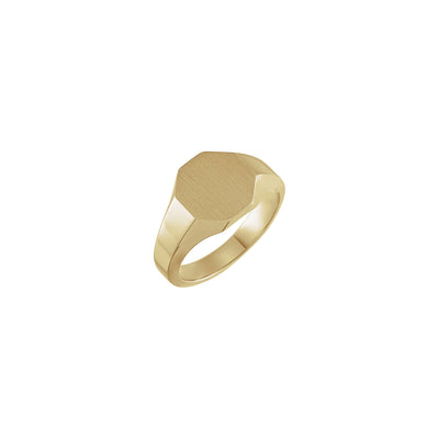 12 mm Octagon Signet Ring (14K) main - Lucky Diamond - New York