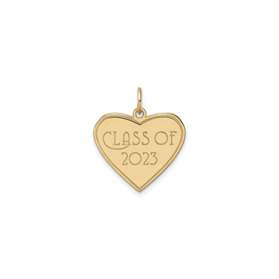Class of 2023 Heart Pendant (14K) front - Lucky Diamond - New York