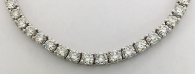 Diamond Tennis Necklace (14K) - Lucky Diamond
