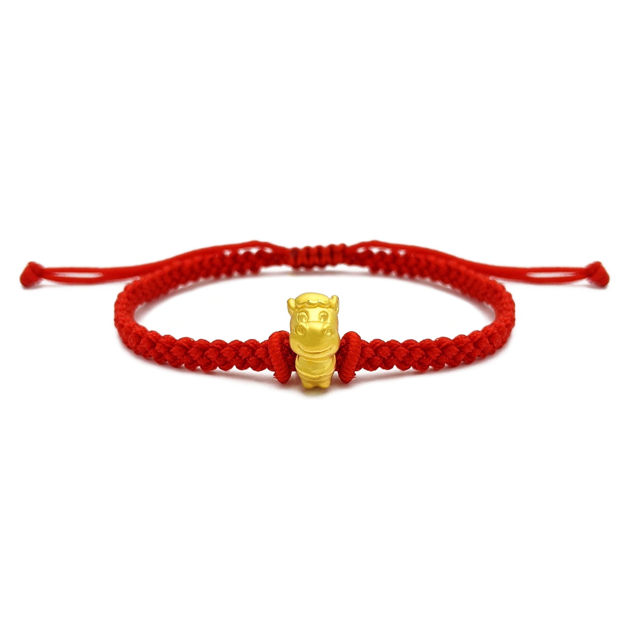 Little Horse Chinese Zodiac Red String Bracelet (24K) – Lucky D