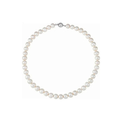 Freshwater Pearls Necklace (Silver) main - Lucky Diamond - New York
