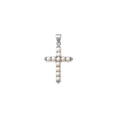 Pearl Cross Pendant (Silver) main - Lucky Diamond - New York
