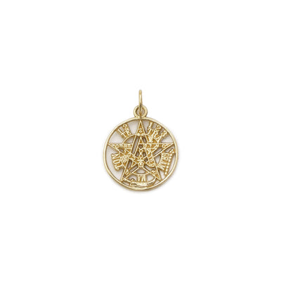 Tetragrammaton Pendant (14K) front - Lucky Diamond - New York
