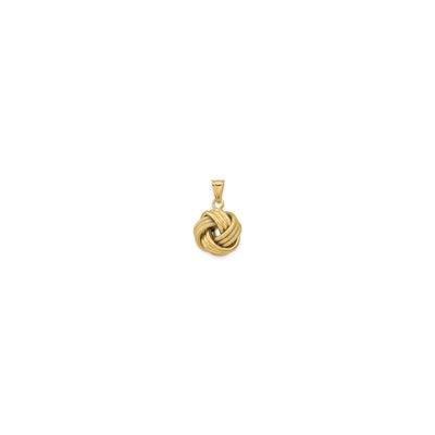 Textured Love Knot Pendant (14K) - Lucky Diamond
