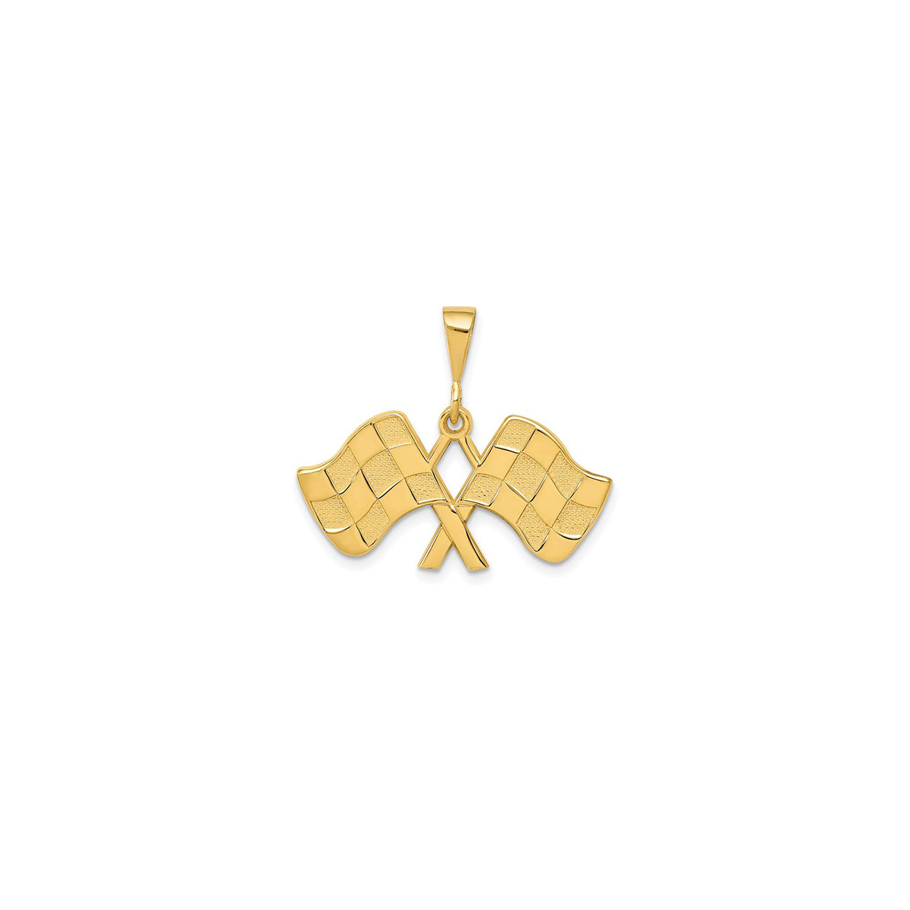 Racing Flag Pendant (14K) – Lucky D