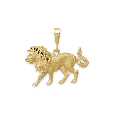 Lion Pendant (10K) front - Lucky Diamond - New York