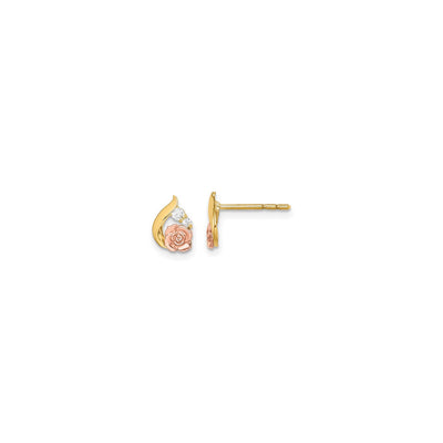 Blossomed Flower Stud Earrings (14K) main - Lucky Diamond - New York