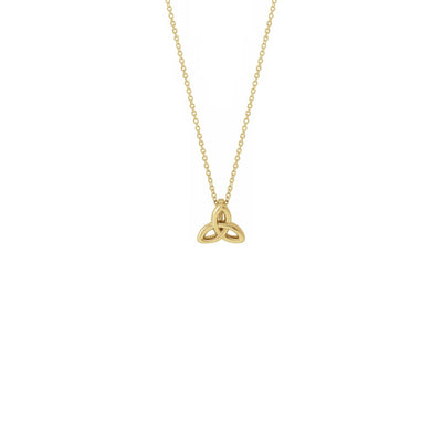 Celtic-Inspired Trinity Necklace yellow (14K) front - Lucky Diamond - New York