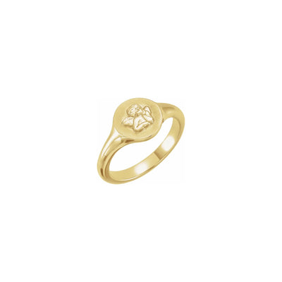 Cherub Signet Ring (14K) main - Lucky Diamond - New York