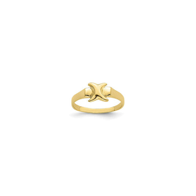Curvy X Ring (14K) main - Lucky Diamond - New York