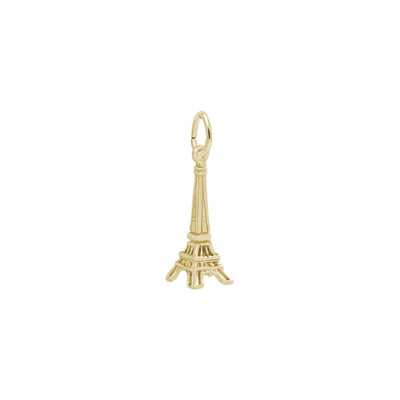 Eiffel Tower Contour Charm yellow (14K) diagonal - Lucky Diamond - New York