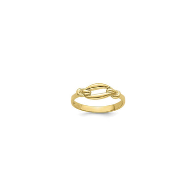 Elongated Link Freeform Ring (14K) main - Lucky Diamond - New York
