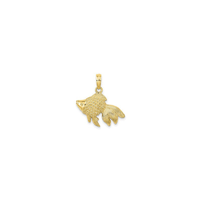 Gold Fish Pendant (14K) front - Lucky Diamond - New York