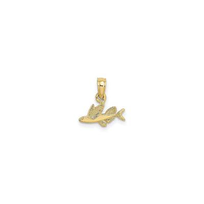 Mini Flying Fish Pendant (14K) front - Lucky Diamond - New York