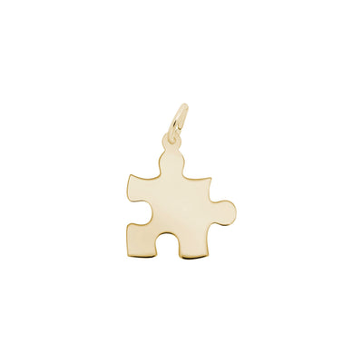 Puzzle Piece Charm yellow (14K) main - Lucky Diamond - New York