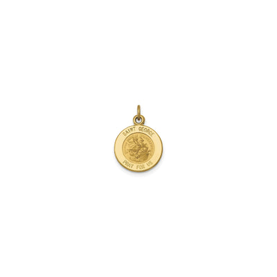 Saint George Medallion Charm 12.5 mm (14K) front - Lucky Diamond - New York