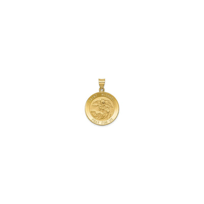 Saint Michael Lightweight Medal yellow (14K) front - Lucky Diamond - New York