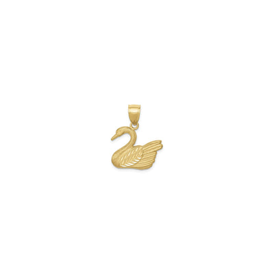 Swan Pendant (14K) front - Lucky Diamond - New York
