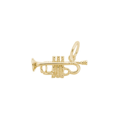 Trumpet Charm yellow (14K) main - Lucky Diamond - New York