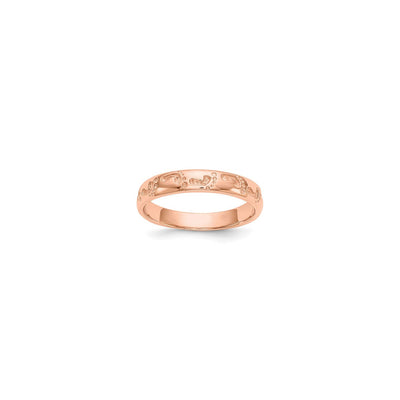 Rose Gold Footprints Ring (14K) main - Lucky Diamond - New York