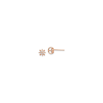 Pink Atom Gemstone Stud Earrings (14K) main - Lucky Diamond - New York