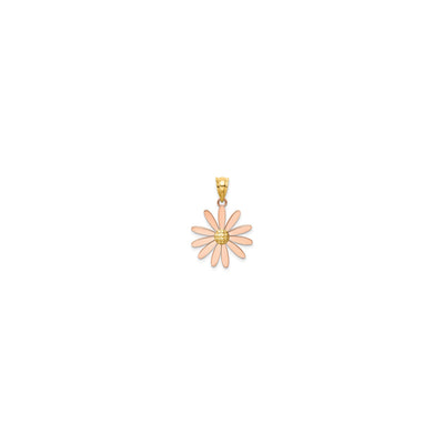 Pink Daisy Pendant (14K) front - Lucky Diamond - New York