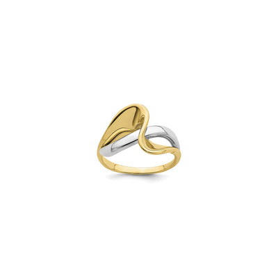 Two-Toned Freeform Wave Ring (14K) main - Lucky Diamond - New York