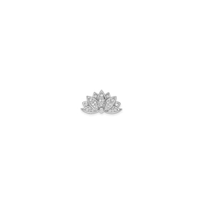 Diamond Lotus Flower Charm (14K) front - Lucky Diamond - New York