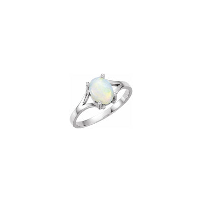 Oval Cabochon Opal Ring (14K) main - Lucky Diamond - New York