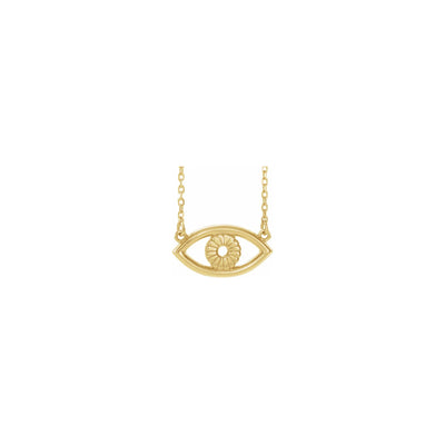 Evil Eye Necklace yellow (14K) front - Lucky Diamond - New York