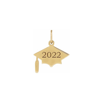 2022 Graduation Cap Pendant (14K) front - Lucky Diamond - New York