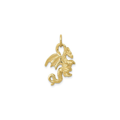 3D Winged Dragon Charm yellow (14K) front - Lucky Diamond - New York