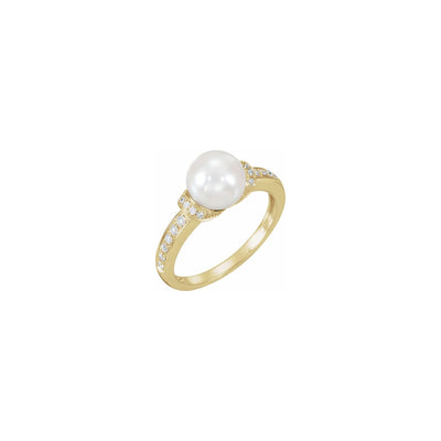 Accented Pearl Ring (14K) main - Lucky Diamond - New York