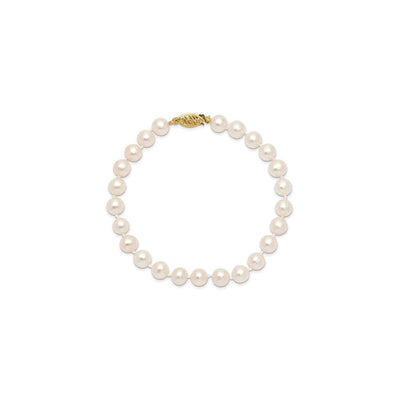 Almost Round Freshwater Pearls Bracelet (14K) main - Lucky Diamond - New York