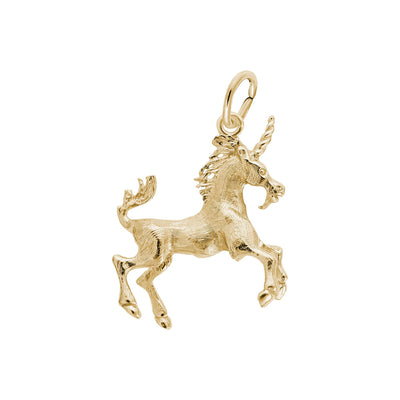 Ancient Unicorn Pendant yellow (14K) main - Lucky Diamond - New York