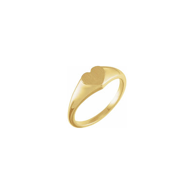 Baby Heart Signet Ring yellow (14K) main - Lucky Diamond - New York