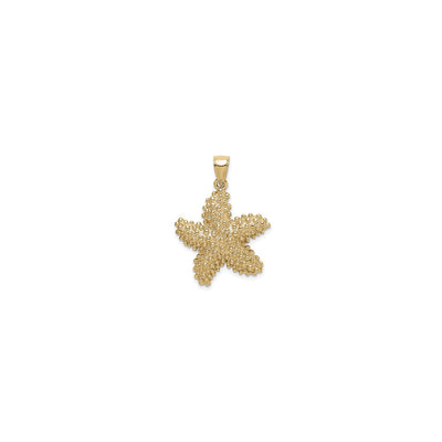 Bead Texture Starfish Pendant (14K) front - Lucky Diamond - New York