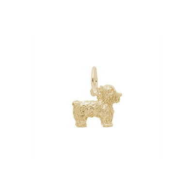 Bichon Frise Dog Charm yellow (14K) main - Lucky Diamond - New York