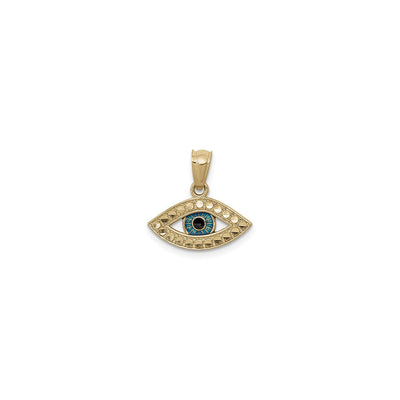 Blue Eye Pendant (14K) front - Lucky Diamond - New York