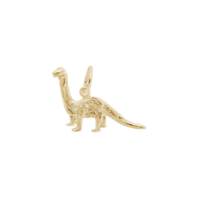 Brontosaurus Carved Charm yellow (14k) main - Lucky Diamond - New York
