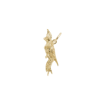Cockatoo Bird Charm yellow (14K) main - Lucky Diamond - New York
