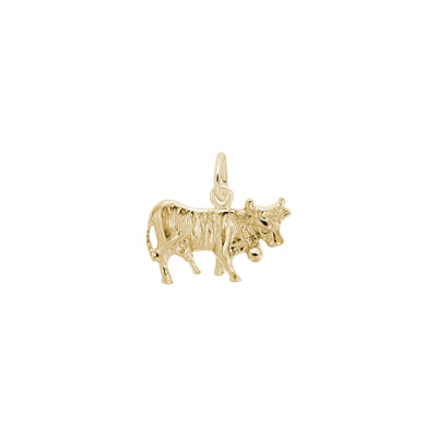 Cow Charm yellow (14K) main - Lucky Diamond - New York