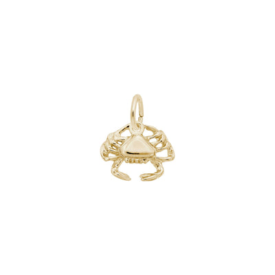 Crab Accent Charm yellow (14K) main - Lucky Diamond - New York
