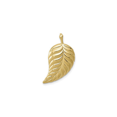 Curvy Leaf Pendant (14K) main - Lucky Diamond - New York