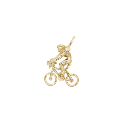 Cyclist Charm yellow (14K) main - Lucky Diamond - New York