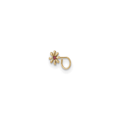Daisy Flower Nose Ring (14K) diagonal - Lucky Diamond - New York