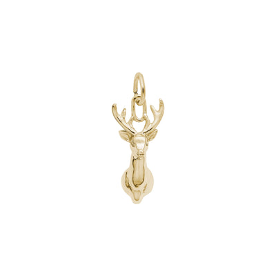 Deerhead Charm yellow (14K) main - Lucky Diamond - New York