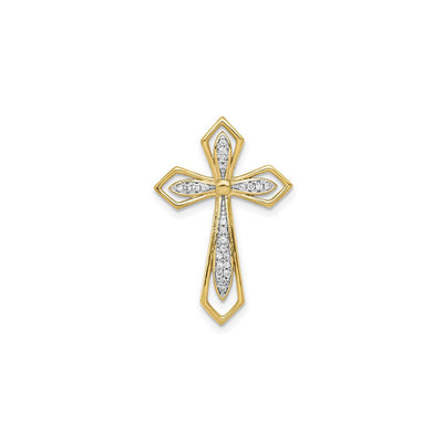 Diamond Passion Cross Pendant (14K) front - Lucky Diamond - New York