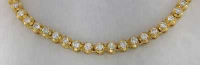 Diamond Tennis Necklace - Buttercup Setting (14K) Lucky Diamond - New York