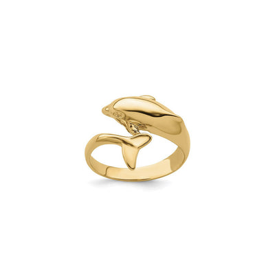 Dolphin Wrapping Ring (14K) main - Lucky Diamond - New York